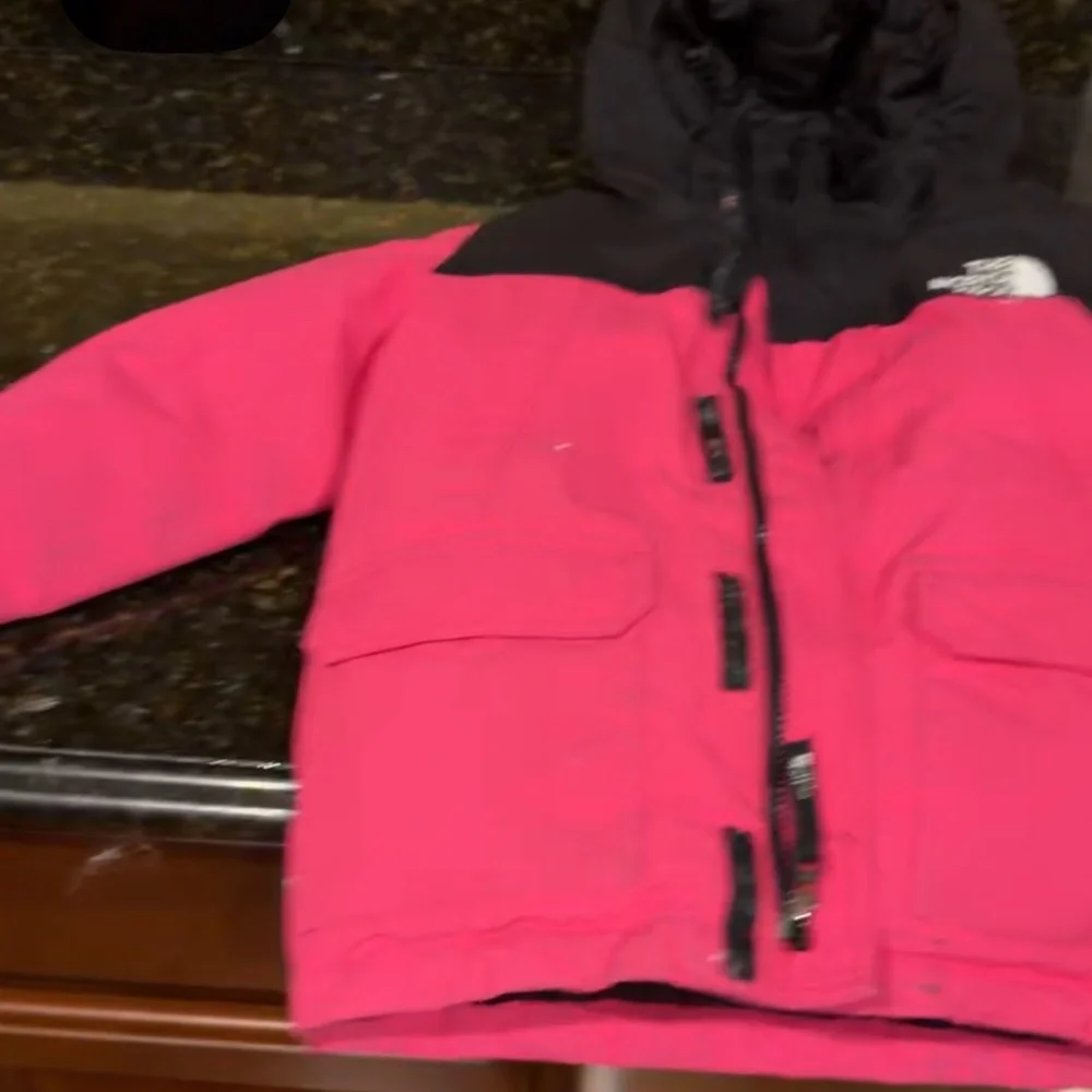 The North Face Fuchsia and Black Hooded Jacket